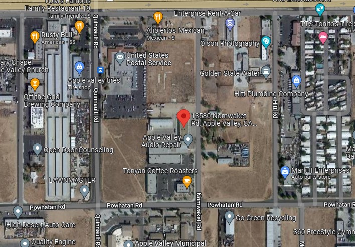 22140 Outer Hwy 18,Apple Valley,CA,92307,US Apple Valley,CA